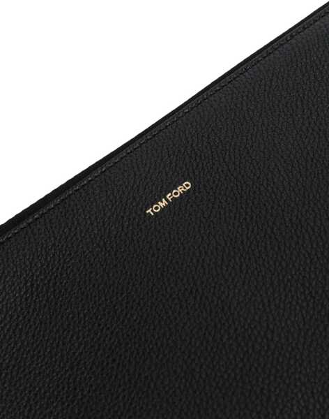 Genti de mana Tom Ford Zippered Leather Portfolio BLACK Barbati (BM 18319837) 4
