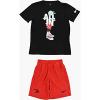 Tricouri Mesh Shorts And Crew-Neck T-Shirt Graff Lock Up Set Baieti