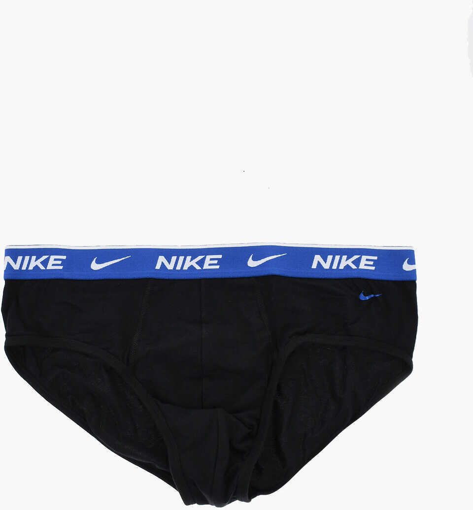Lenjerie intima Nike Stretch Cotton 2 Pairs Brief Set With Monogram Black Barbati (BM 18320038) 3
