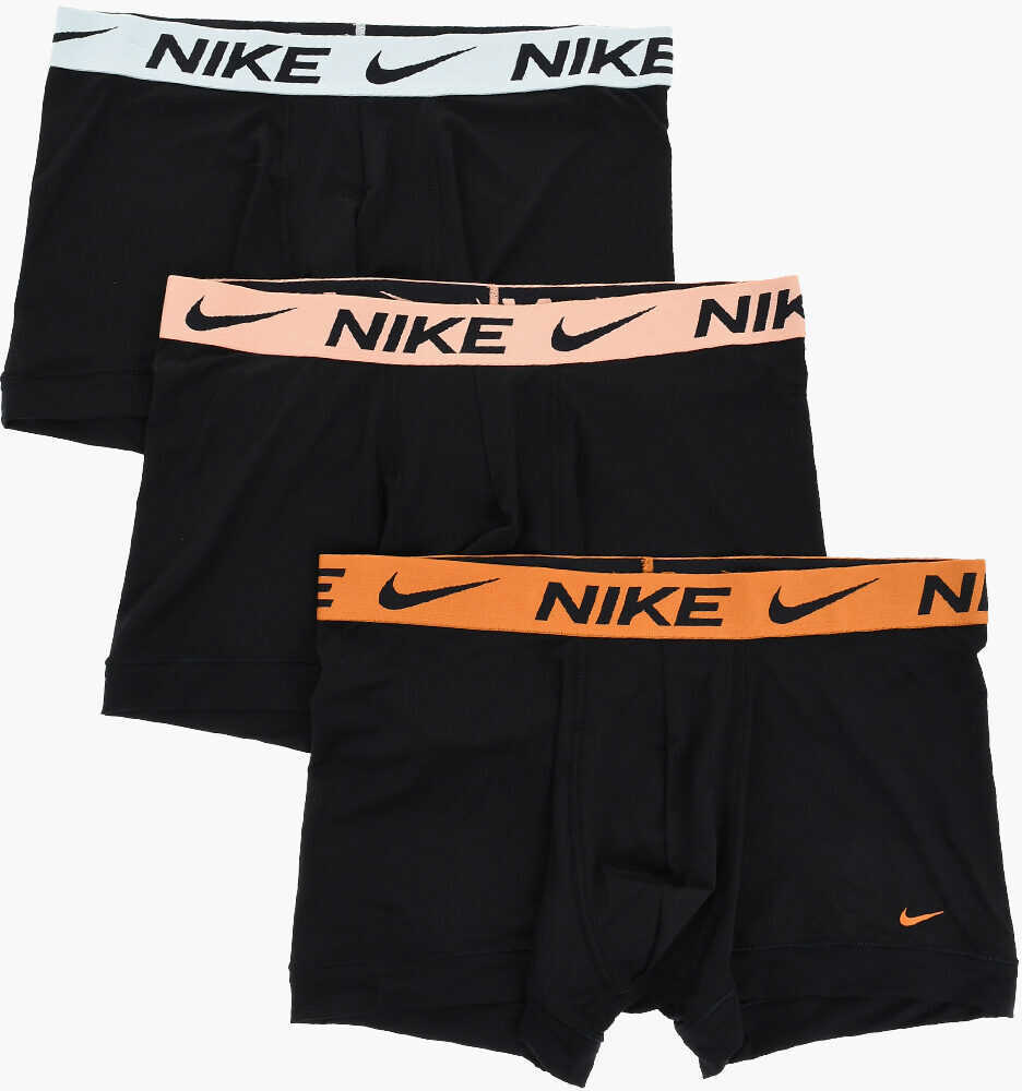 Lenjerie intima Nike Solid Color 3 Pairs Boxers Set With Logoed Band Black Barbati (BM 18320044) 2