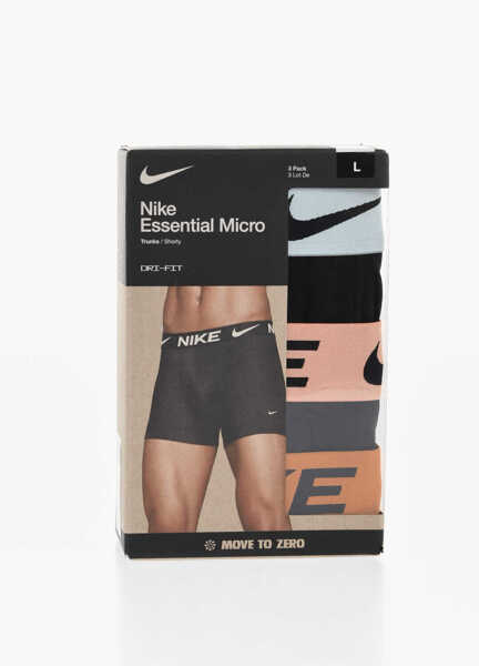 Lenjerie intima Nike Solid Color 3 Pairs Boxers Set With Logoed Band Black Barbati (BM 18320044) 1