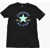 Converse All Star Chuck Taylor Solid Color Crew-Neck T-Shirt With Pri Black