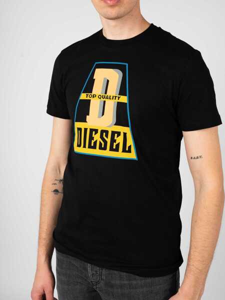 Tricouri Diesel T-Diegor A10376 Czarny Femei (BM 18320131) 4