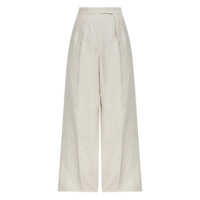 Pantaloni casual Max Mara Rauche Linen Trousers Femei