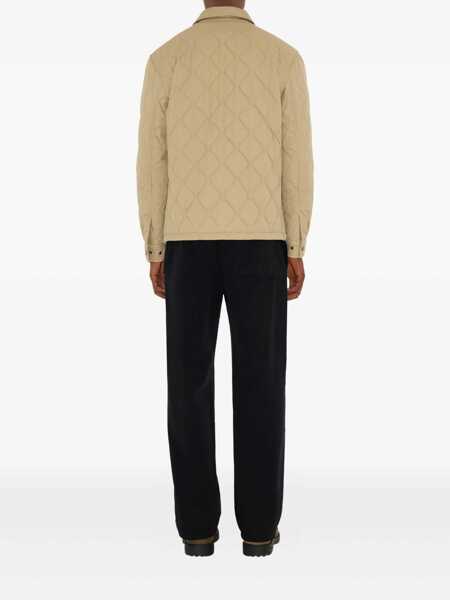 Geci Burberry Jacket In Quilted Gabardine Beige Barbati (BM 18321207) 2