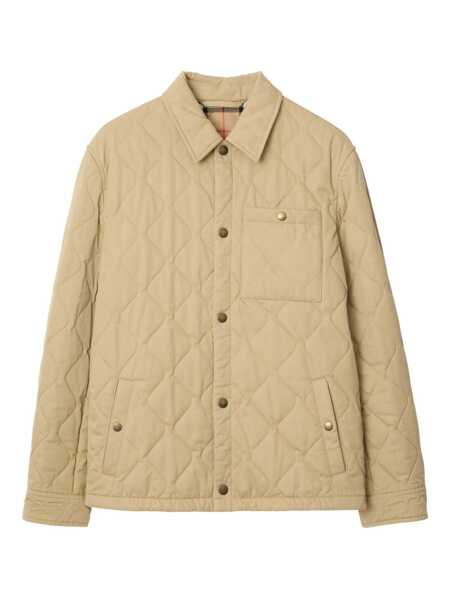 Geci Burberry Jacket In Quilted Gabardine Beige Barbati (BM 18321207) 1