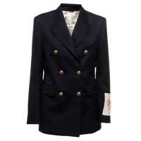 Geci Golden Goose Wool Blend Double-Breasted Coat Femei