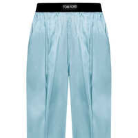 Pantaloni Tom Ford Dama - Pantaloni casual Tom Ford Tom Ford Satin Pants BLUE Femei (BM 18324801) - B-mall.ro
