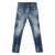 DSQUARED2 'Cool Gut' Blue Jeans With Belt Loops And All-Over Painted Details In Denim Man BLUE