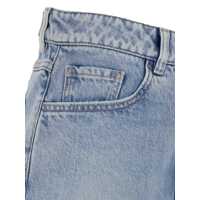 Pantaloni Dama - Pantaloni casual Icon Denim Light Blue Bermuda Pants With Wide Leg And Logo Patch On The Rear In Denim Woman BLUE Femei (BM 18325158) - B-mall.ro