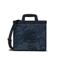 Genti de umar Etro Shopping Love Trotter M Butterfly Denim Jacquar Femei