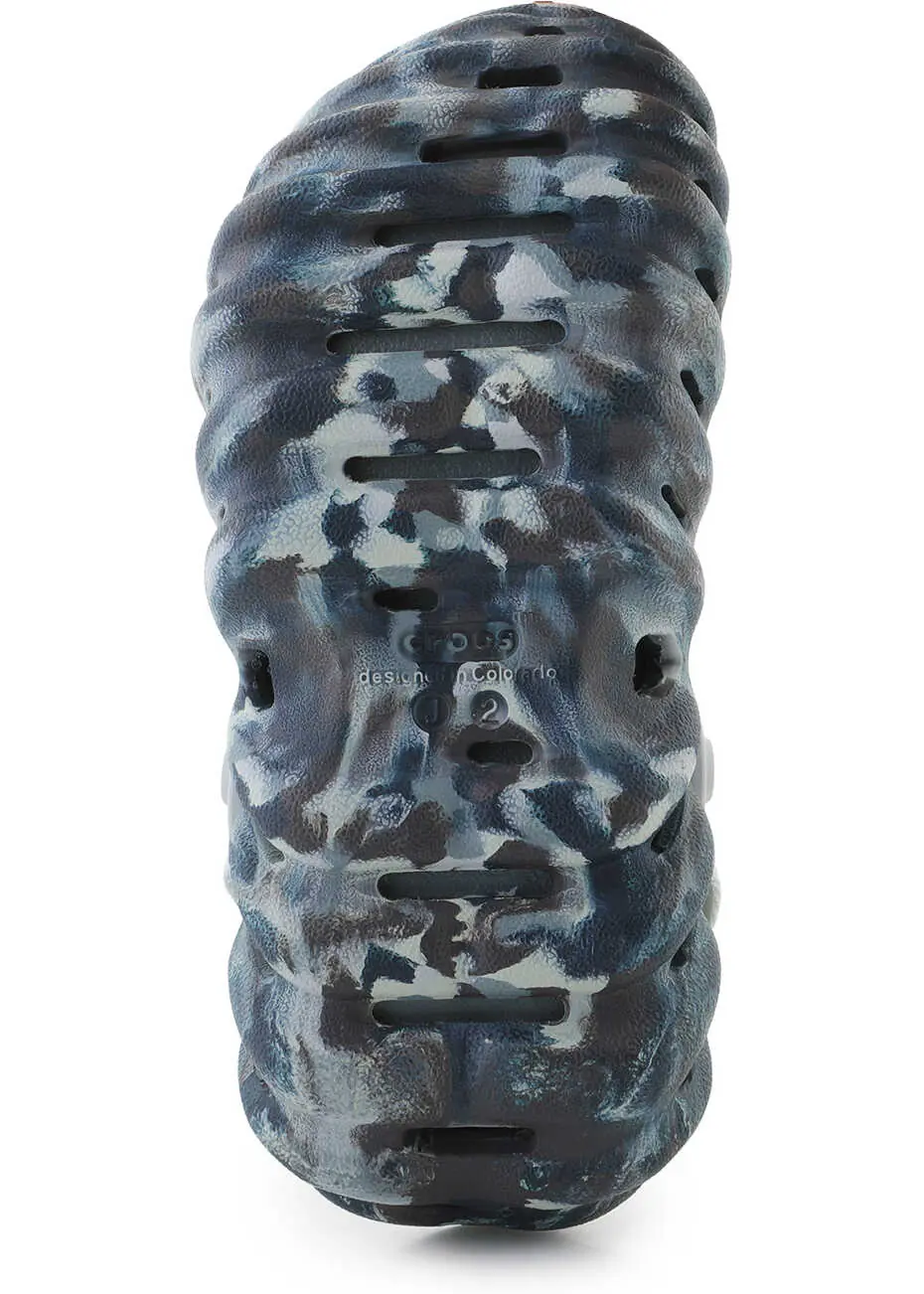 Slapi Crocs Echo Marbled Clog GS Black Sand / Multi Black Femei (BM 18325579) 7