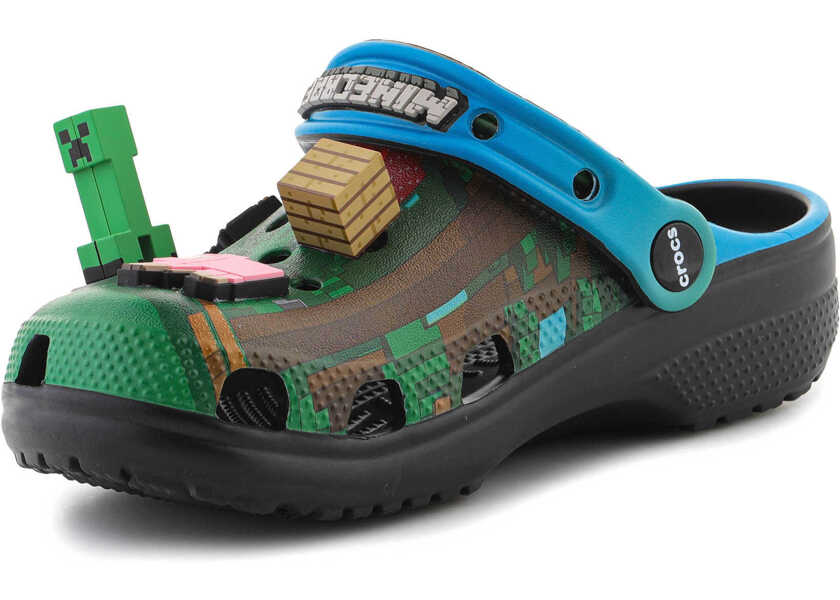 Sandale Crocs Classic Minecraft Clog Kids Multi Multi Black Baieti (BM 18325582) 3