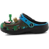 Papuci pentru Fete - Sandale Crocs Classic Minecraft Clog Kids Multi Multi Black Fete (BM 18325582) - B-mall.ro
