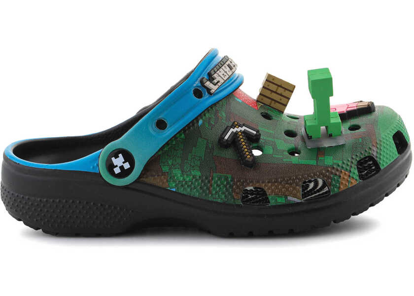 Sandale Crocs Classic Minecraft Clog Kids Multi Multi Black Baieti (BM 18325582) 6