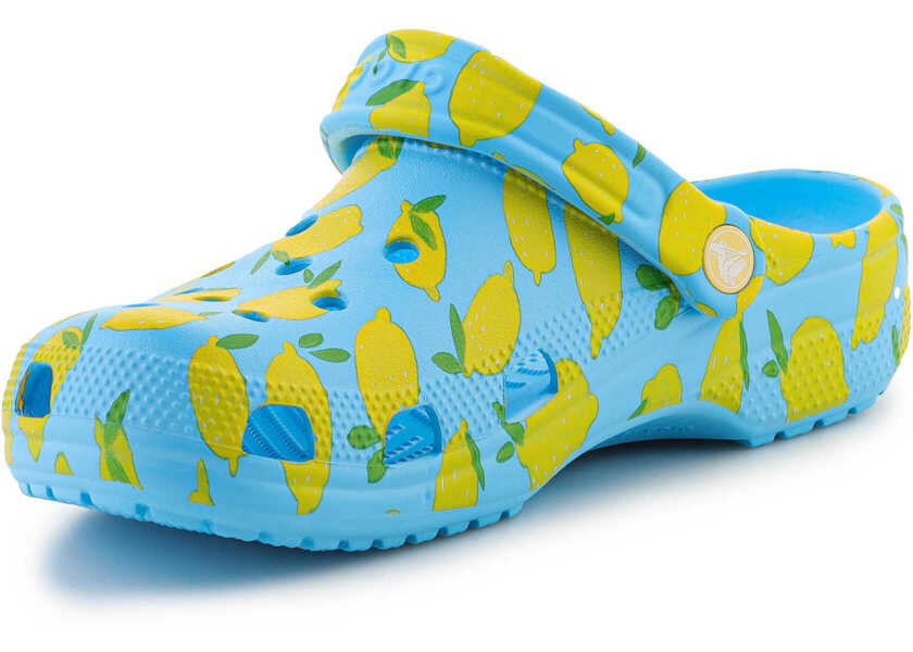 Slapi Crocs Classic Fresh Fruits Clog Tinted Glass Blue Femei (BM 18325585) 3