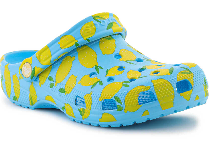 Slapi Crocs Classic Fresh Fruits Clog Tinted Glass Blue Femei (BM 18325585) 1
