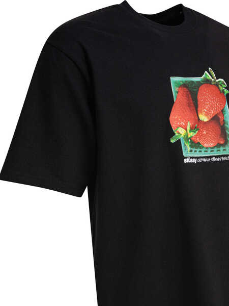 Tricouri STSSY T-shirt with print Black Barbati (BM 18325590) 4