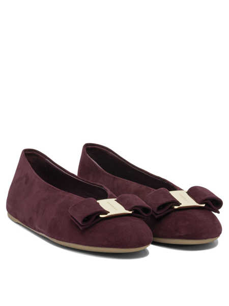 Balerini Ferragamo Ballerinas Bordeaux Femei (BM 18325620) 2
