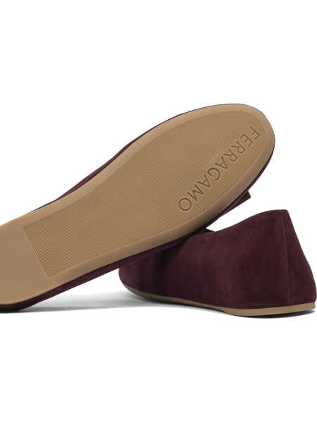 Balerini Ferragamo Ballerinas Bordeaux Femei (BM 18325620) 5