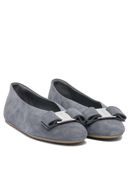 Balerini Ferragamo Ballerinas Grey Femei (BM 18325629) 2