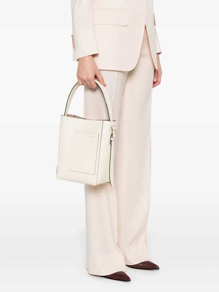 Genti de mana VALEXTRA Soft Mini Bucket Bag White Femei (BM 18325797) 2