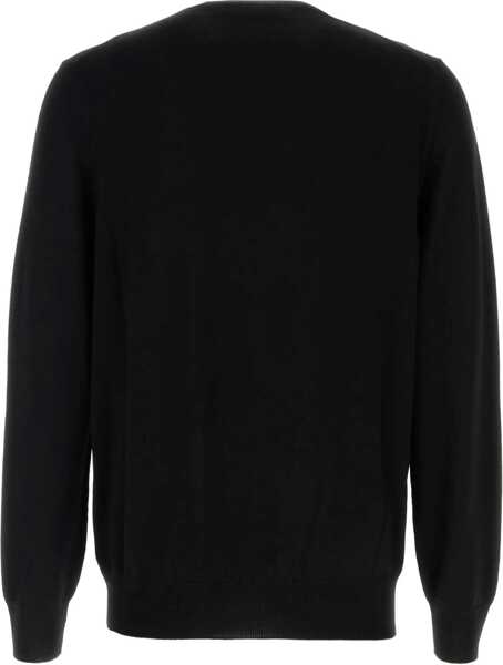 Pulovere Alexander McQueen Logoed wool Sweater BLACK/IVORY Barbati (BM 18325849) 2