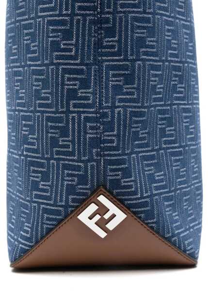 Genti de mana Fendi Embroderied denim Tote Bag STONEDARK NUTP Barbati (BM 18325861) 4