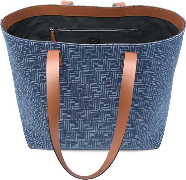 Genti de mana Fendi Embroderied denim Tote Bag STONEDARK NUTP Barbati (BM 18325861) 5