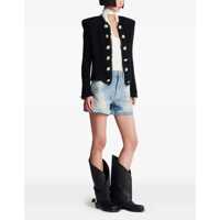 Jachete Dama - Jachete Balmain Tweed Spencer Jacket NOIR Femei (BM 18325864) - B-mall.ro