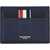 Thom Browne Leather Card Holder NAVY