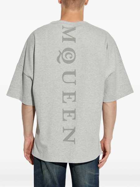 Tricouri Alexander McQueen Logo T-Shirt GREY/GREY Barbati (BM 18325885) 4