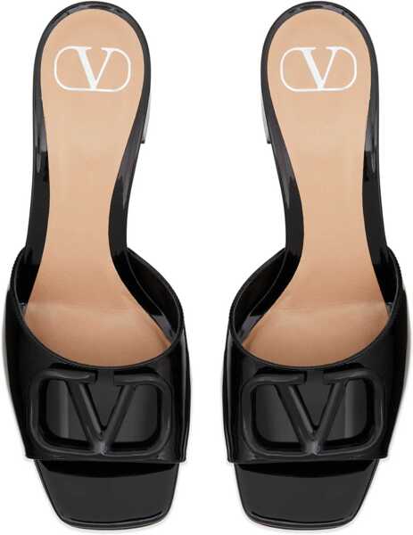 Sandale Valentino Garavani Vlogo slide Sandals NERO Femei (BM 18325912) 4