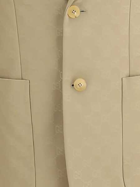 Sacouri Gucci GG jacquard Blazer BISQUE Barbati (BM 18325930) 4