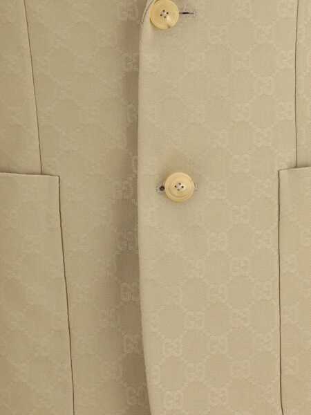 Sacouri Gucci GG jacquard Blazer BISQUE Barbati (BM 18325930) 5