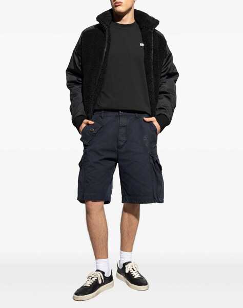 Tricouri DSQUARED2 Cotton T-Shirt BLACK  WHITE PRINT Barbati (BM 18326059) 2