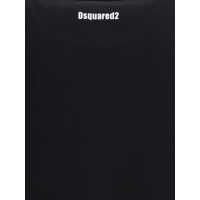 Tricouri DSQUARED2 pentru Barbati - Tricouri DSQUARED2 LOOSE FIT TEE BLACK WHITE PRINT Barbati (BM 18326059) - B-mall.ro