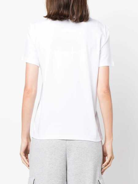 Tricouri Moschino T-Shirt Too Much Irony WHITE Femei (BM 18326080) 4