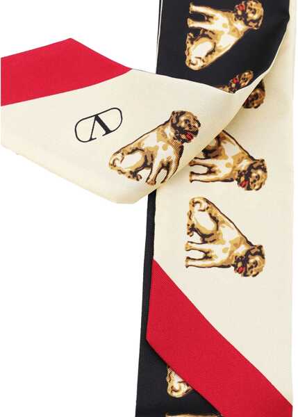 Esarfe Valentino Garavani Scarf Bandeaux Petit Charles BLACK Femei (BM 18326236) 2