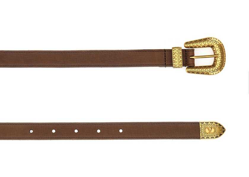 Curele Valentino Garavani Vlogo Signature Belt BROWN Barbati (BM 18326278) 2