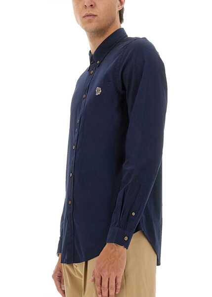 Camasi casual Paul Smith Tailored Fit Shirt BLUE Barbati (BM 18326284) 4