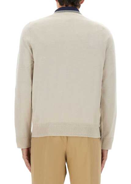 Pulovere casual Paul Smith Shirt With Embroidered Logo WHITE Barbati (BM 18326290) 3