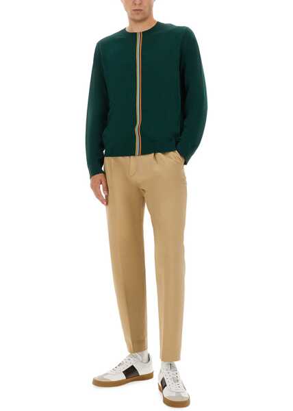 Pulovere casual Paul Smith Jersey With Striped Detail GREEN Barbati (BM 18326296) 2
