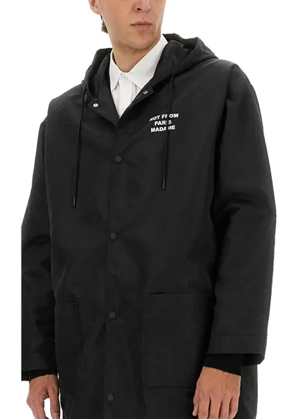 Geci Parka DRLE DE MONSIEUR Hooded Parka BLACK Barbati (BM 18326326) 4