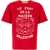 Valentino Garavani T-Shirt With "Chat De La Maison" Print RED