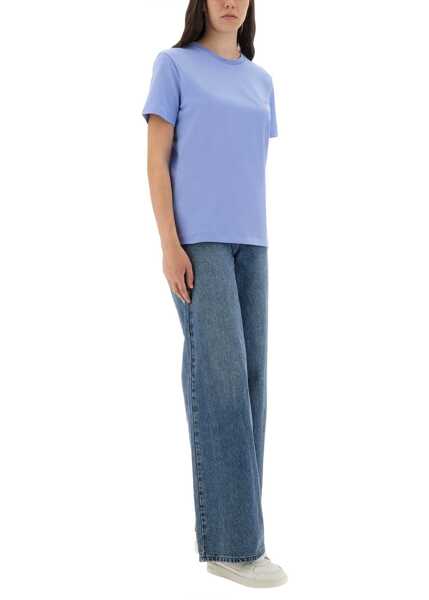 Tricouri Paul Smith T-Shirt With Logo Patch BABY BLUE Femei (BM 18326389) 2