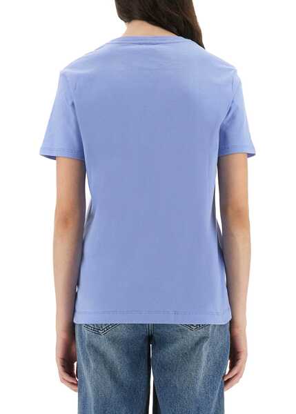 Tricouri Paul Smith T-Shirt With Logo Patch BABY BLUE Femei (BM 18326389) 3