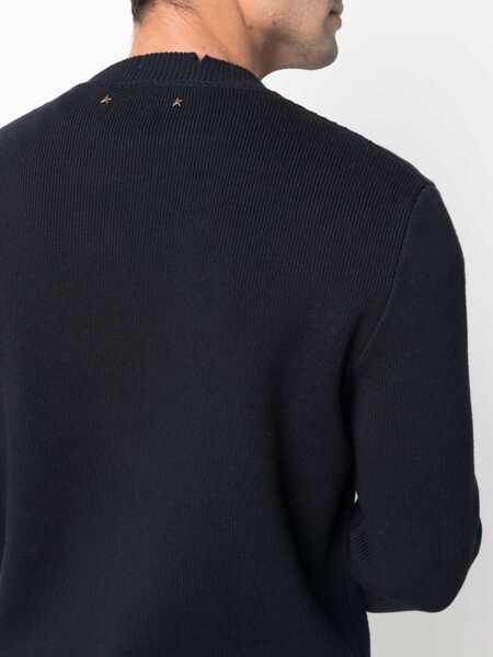 Pulovere casual Golden Goose Golden Ms Regular Jersey BLUE Barbati (BM 18326398) 5
