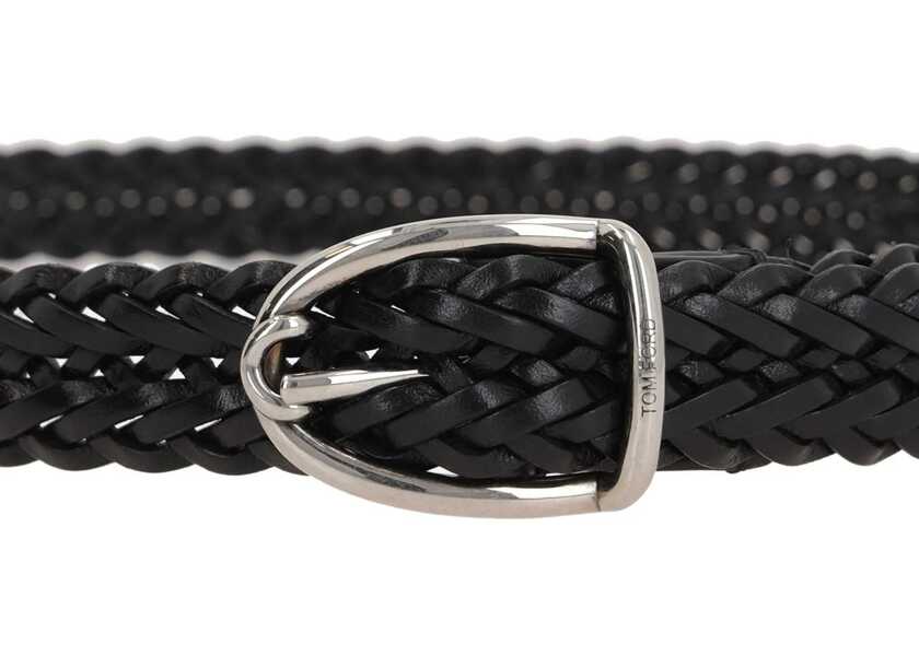 Curele Tom Ford Leather Belt BLACK Barbati (BM 18326440) 2