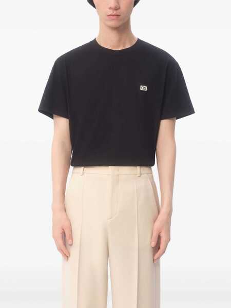 Tricouri Valentino Garavani T-Shirt With Signature Vlogo BLACK Barbati (BM 18326461) 3